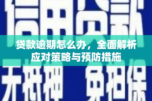 松北贷款逾期怎么办，全面解析应对策略与预防措施