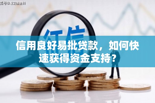 雨山信用良好易批贷款，如何快速获得资金支持？