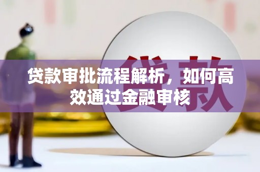 大甲贷款审批流程解析，如何高效通过金融审核