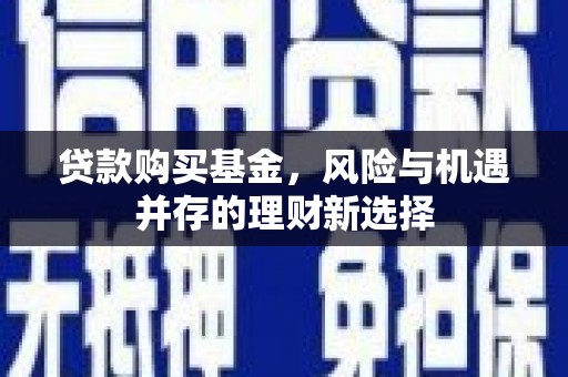 滦南贷款购买基金，风险与机遇并存的理财新选择