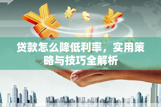 宁夏贷款怎么降低利率，实用策略与技巧全解析