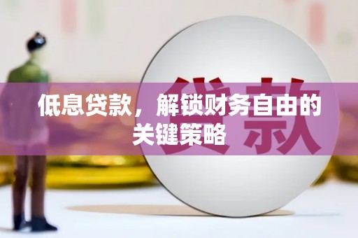 秦汉低息贷款，解锁财务自由的关键策略