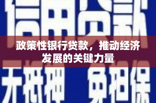 交城政策性银行贷款，推动经济发展的关键力量