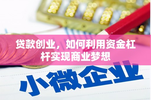 江苏贷款创业，如何利用资金杠杆实现商业梦想