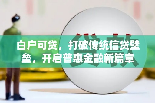 西吉白户可贷，打破传统信贷壁垒，开启普惠金融新篇章
